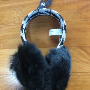 NWT Michael Kors Rabbit Fur Earmuffs